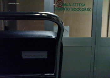 La sala d'attesa di un pronto soccorso