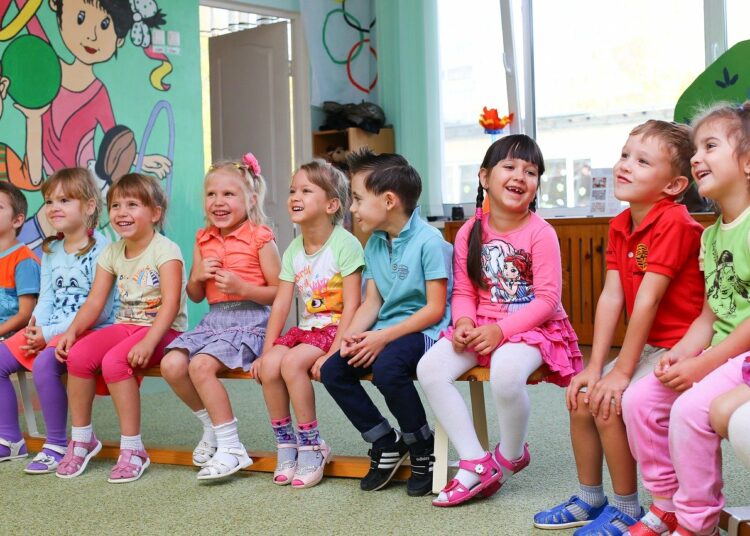 Bambini alla scuola dell'infanzia