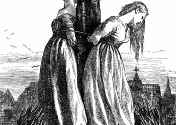 Immagine di "streghe" al rogo per aver affermato che gli uomini non sono donne