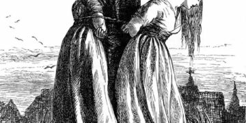 Immagine di "streghe" al rogo per aver affermato che gli uomini non sono donne