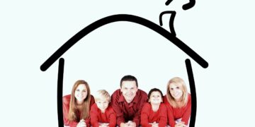 Famiglia in casa