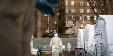 Covid-19 Hospital di Central Park, New York