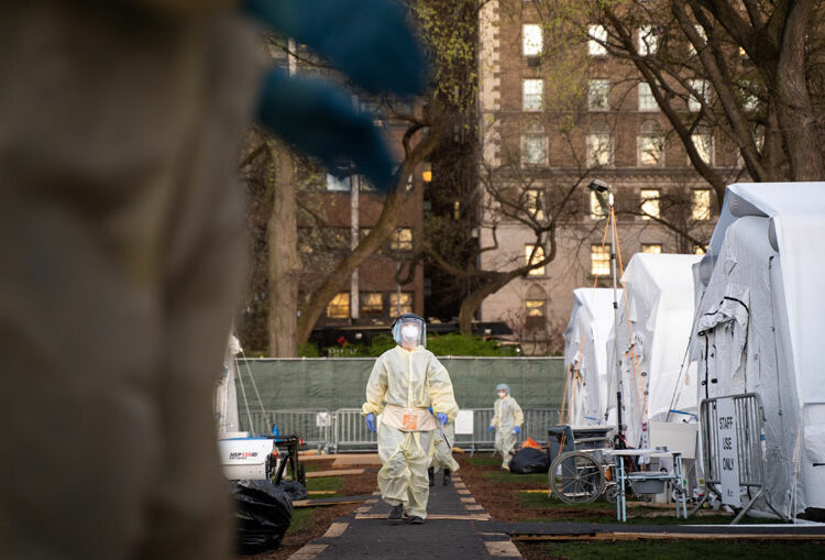 Covid-19 Hospital di Central Park, New York