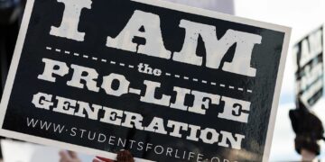 Cartello pro life negli Stati Uniti