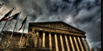 Il Palais Bourbon, a Parigi (Francia), sede dell'Assemblea nazionale