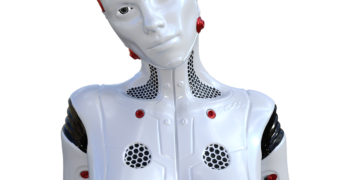 Donna robot con "sguardo" triste