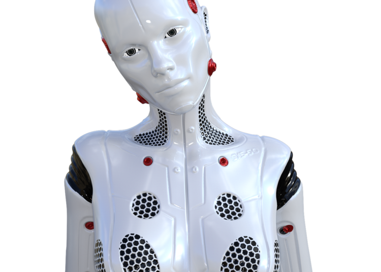 Donna robot con "sguardo" triste