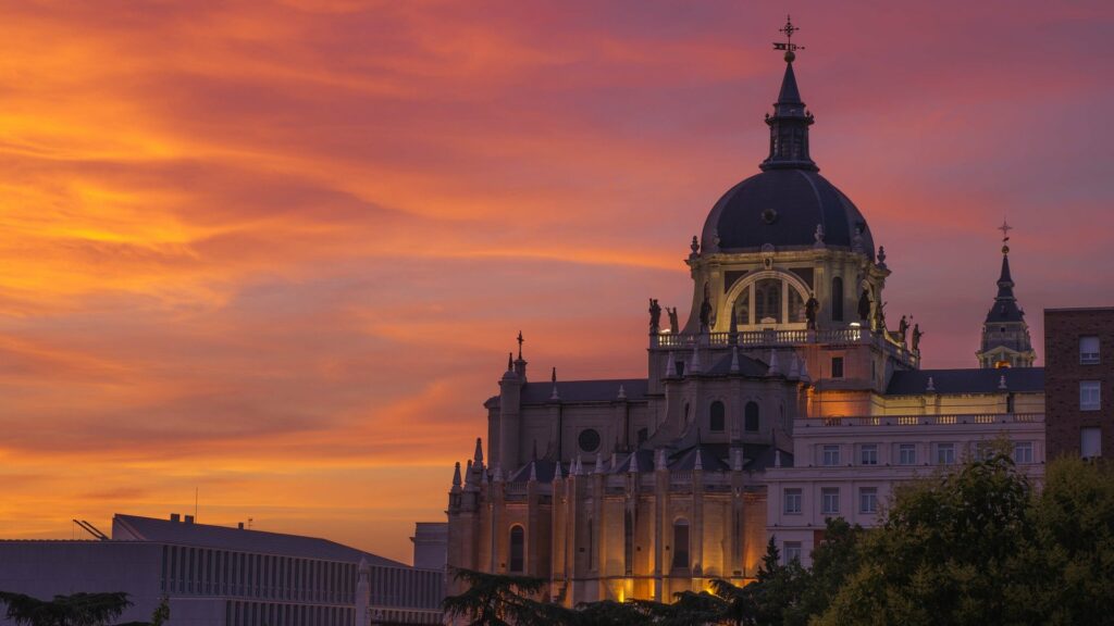 Chiesa Spagna tramonto