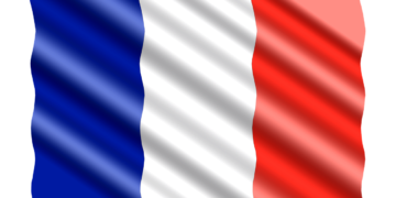 Bandiera francese stilizzata