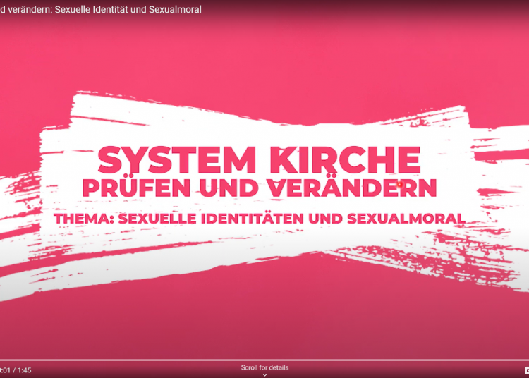 Video escandaloso publicado por la diócesis católica alemana pide la abolición de la enseñanza de la Iglesia sobre la moralidad sexual