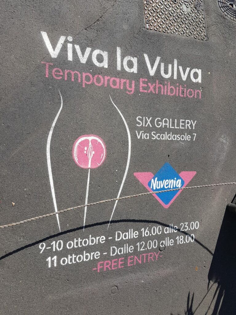 immagine della mostra milanese Viva la vulva