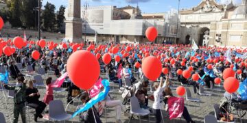 Restiamo Liberi, Roma, Piazza del Popolo