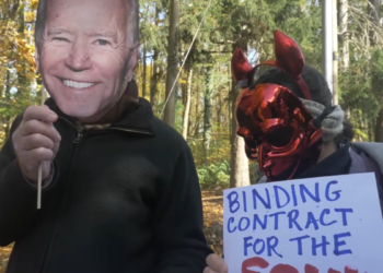 EXCLUSIVE: Footage of Anti-Biden Protests at Home and Independence Hall