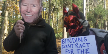 EXCLUSIVE: Footage of Anti-Biden Protests at Home and Independence Hall