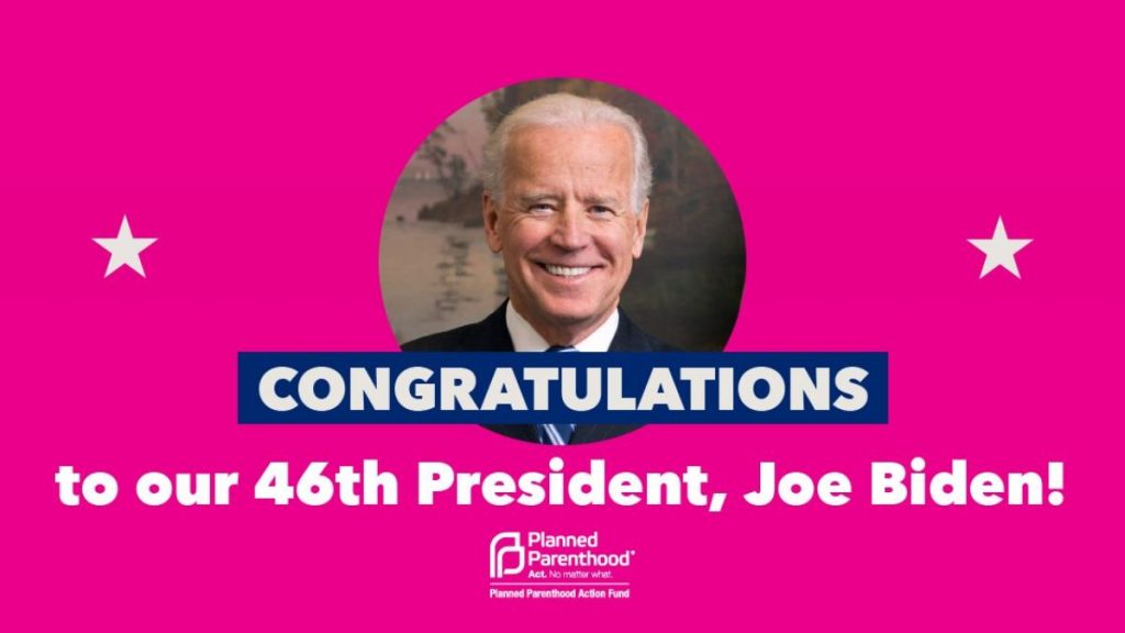 Planned Parenthood per Joe Biden