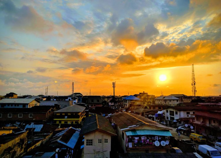 Lagos, Nigeria, sunset