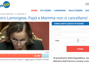 Petizione CitizenGo Lamorgese