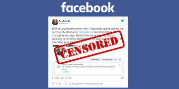 #BigTechTyranny: Ron Paul temporarily blocked from Facebook