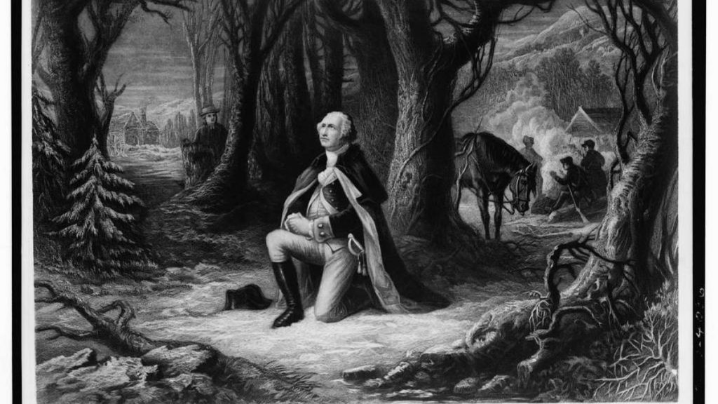 George Washington in preghiera a Valley Forge