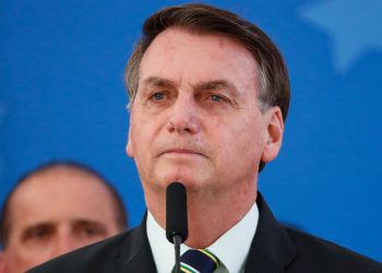 Primo piano di Jair Messias Bolsonaro