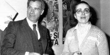 Carlo Casini e Vittoria Quarenghi, durante la campagna referendaria