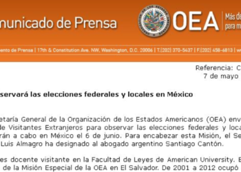 La OEA enviará finalmente observación internacional a México