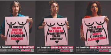 I manifesti di "Libera di abortire"