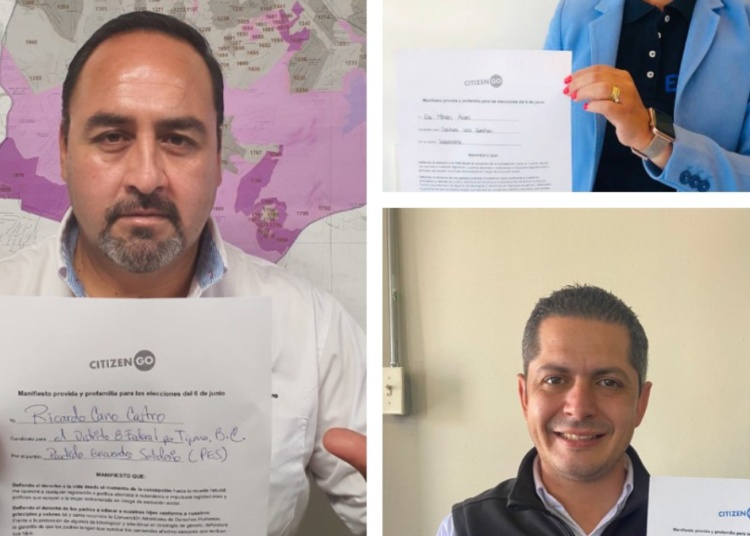 Candidatos mexicanos se comprometen con la vida y la familia