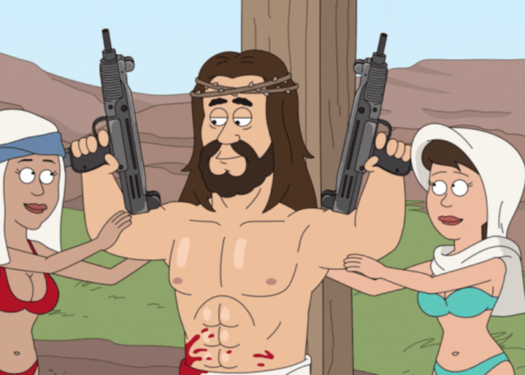 ¿Jesucristo vengándose a tiros y teniendo sexo con dos mujeres?