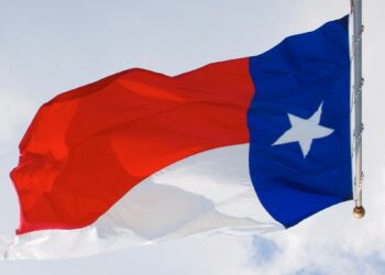 Bandiera capovolta del Texas