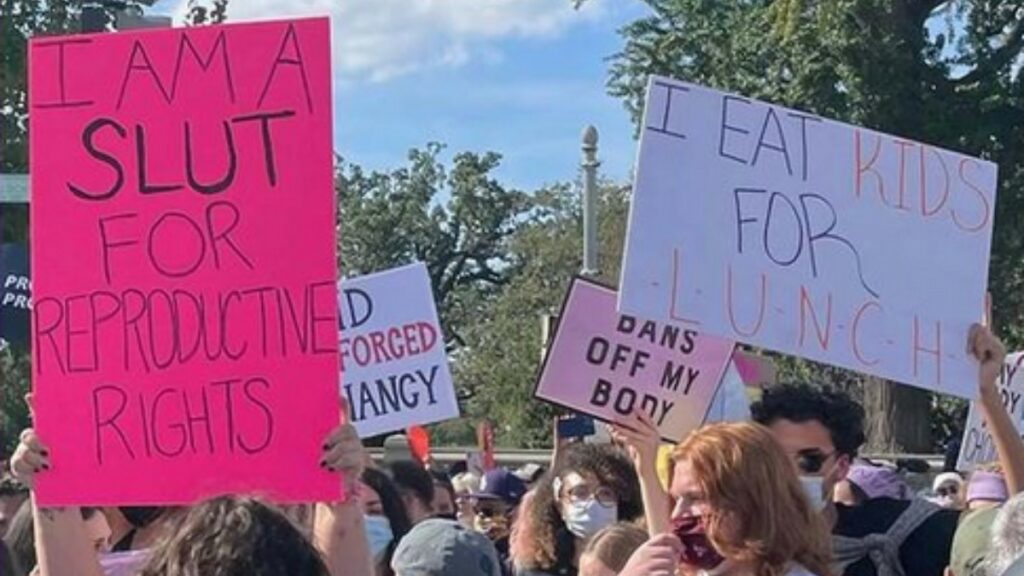 Women's March, Washington, D.C., 2 ottobre 2021 (immagini da Students for Life Instagram)