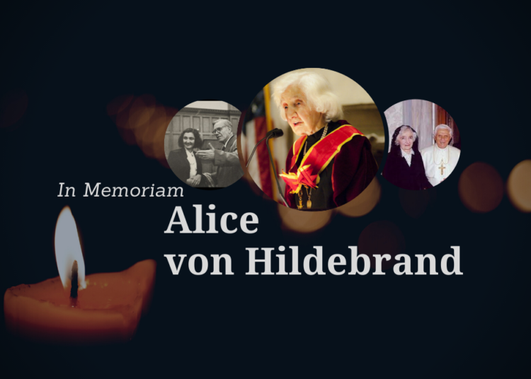 Alice von Hildebrand ya está en la Casa del Padre… en Brazos de Nuestra Madre