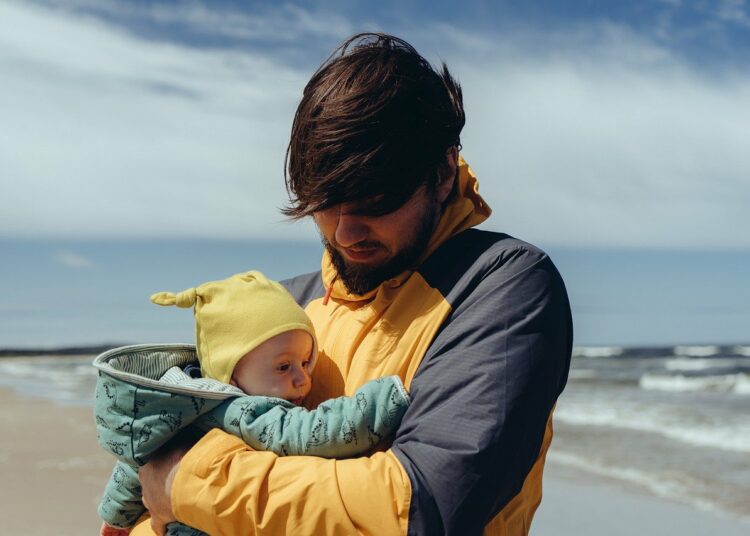 padre con bambino