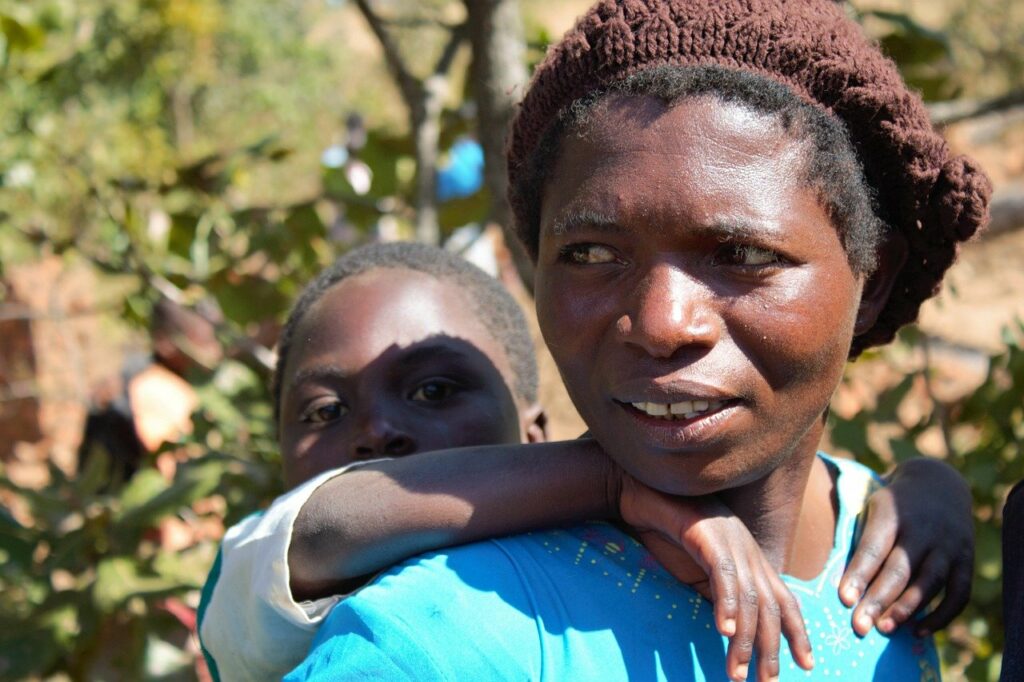 Malawi, Frau mit Kind