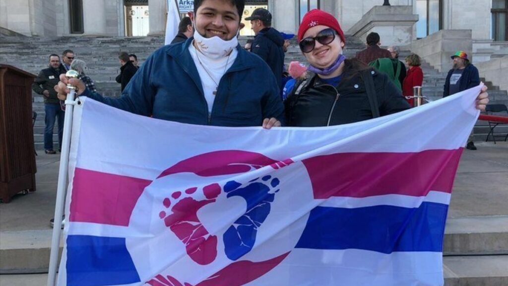 Die Pro-Leben-Flagge