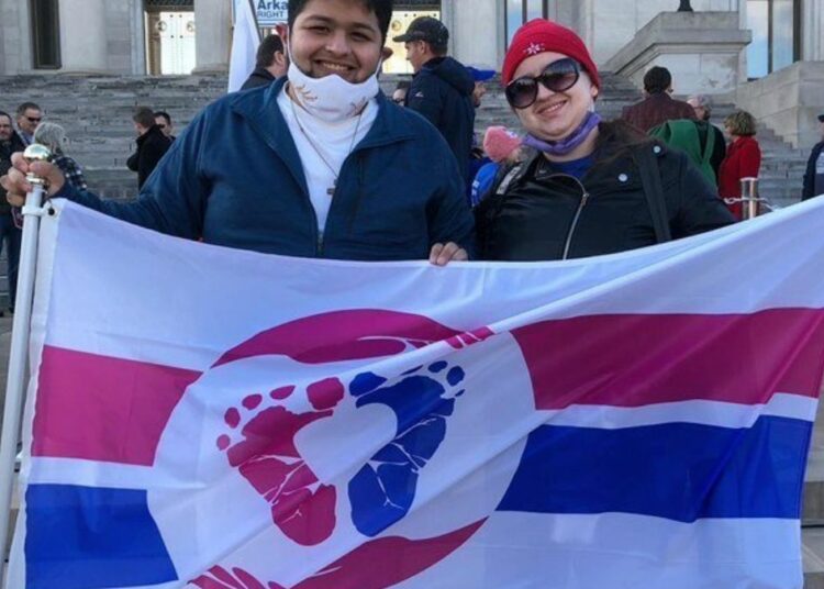 Die Pro-Leben-Flagge