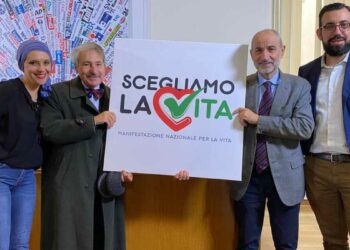 Maria Rachele Ruiu, Toni Brandi, Massimo Gandolfini, Jacopo Coghe. Presentazione manifestazione Scegliamo la Vita