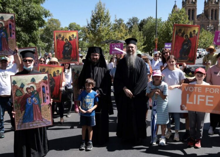 Протест против абортов в Южной Австралии