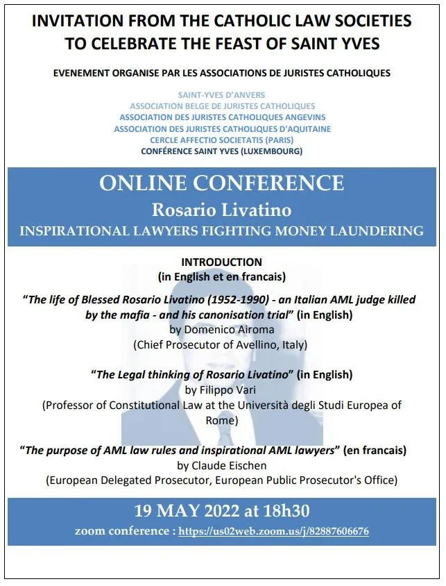 Rosario Livatino, online conference