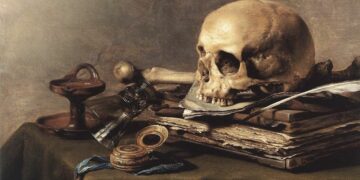 Pieter Claesz (1597ca.-1661), ''Nature morte aux vanités'', (1630) Mauritshuis, L'Aia, Paesi Bassi