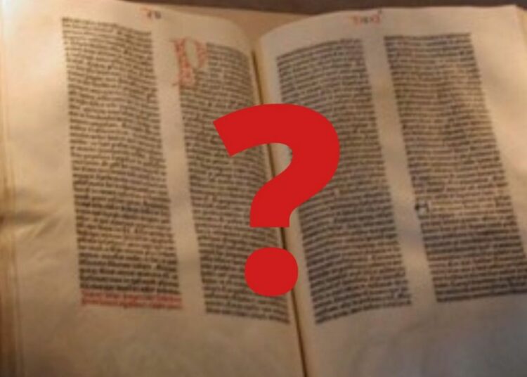 Bibel, Fragezeichen