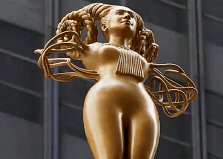 Se erigen estatuas demoníacas en Nueva York