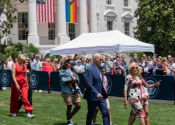 Trans activists’ provocative display at White House pride event sparks controversy