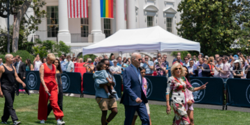 Trans activists’ provocative display at White House pride event sparks controversy