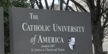 "Catholic University of America. Oxymoron, I guess they couldn't put Education in the motto." by brunosan is licensed under CC BY 2.0.