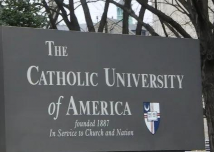 "Catholic University of America. Oxymoron, I guess they couldn't put Education in the motto." by brunosan is licensed under CC BY 2.0.