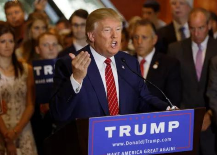 "Donald Trump Signs The Pledge" by Michael Vadon is licensed under CC BY-SA 2.0.