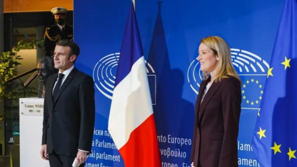 "Members debated the French Presidency’s priorities with Emmanuel Macron" by European Parliament is licensed under CC BY 2.0.