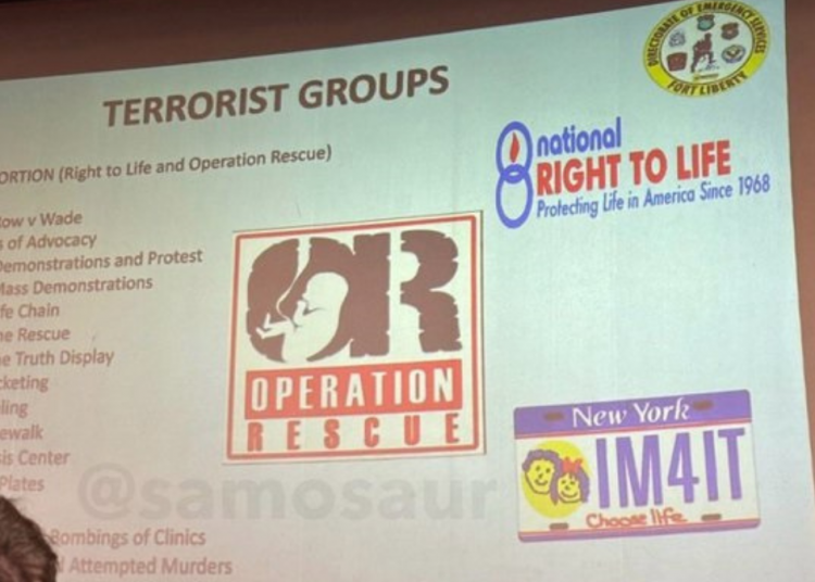 Il Comitato nazionale per il diritto alla vita chiede i documenti relativi alla sua classificazione come “gruppo terroristico” nell’evento di addestramento dell’esercito degli Stati Uniti.