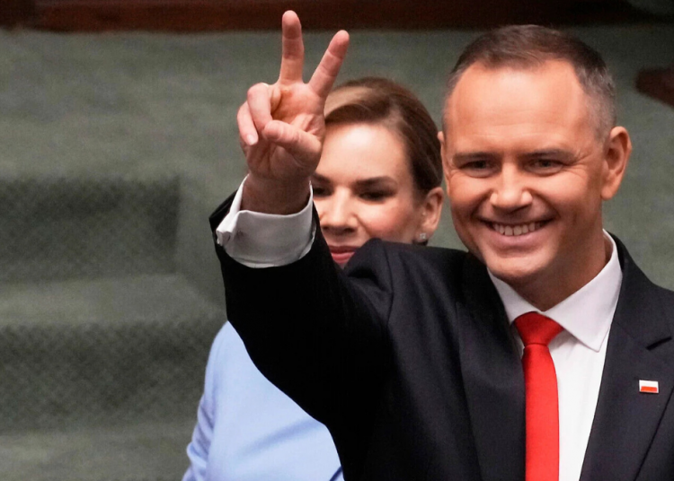 Poland’s Nawrocki delivers speech to Catholic faithful on immigration